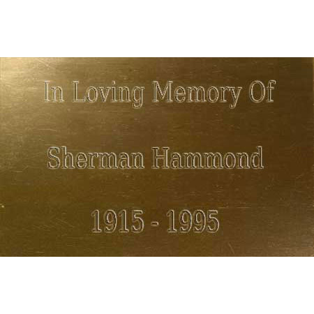 Memorial Plaque